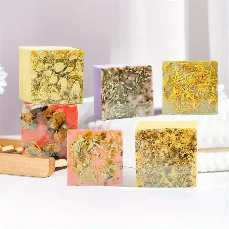 Creative Roses, Jasmine, Lavender Essential Oil, Soap "6pcs"