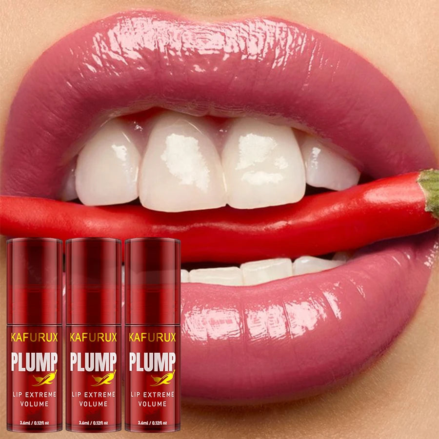 Lip Plump Moisturizing Lip Gloss Serum "3pcs"