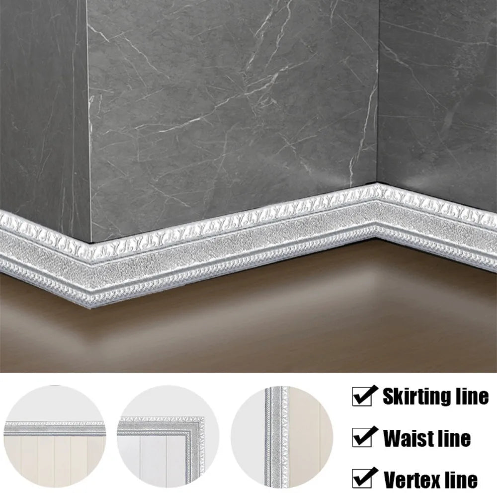 2.3m 3D Pattern Wall Trim