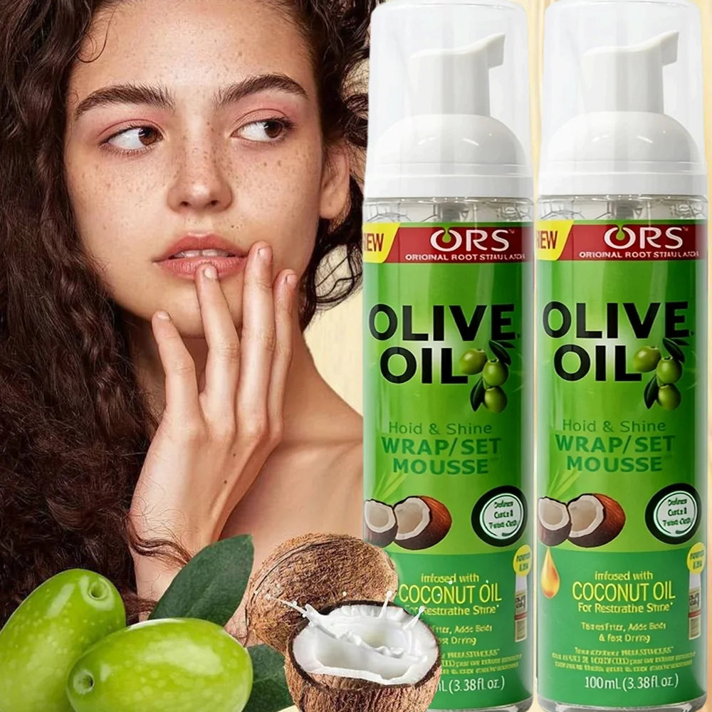 Olive Oil Hold & Shine Wrap/Set Mousse "100ML"