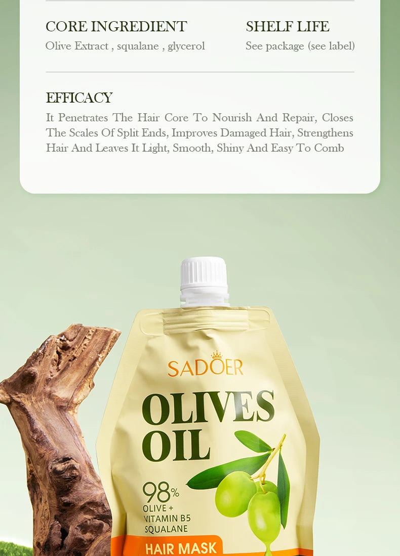 Olive Oil Collagen Hair Mask "1/2Bags"