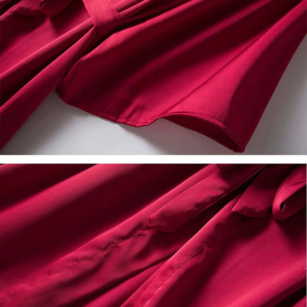 Women Satin Robe Set