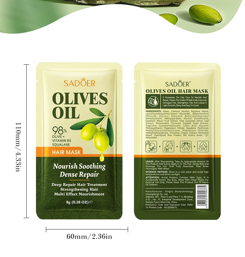 Olive Oil Collagen Hair Mask "1/2Bags"