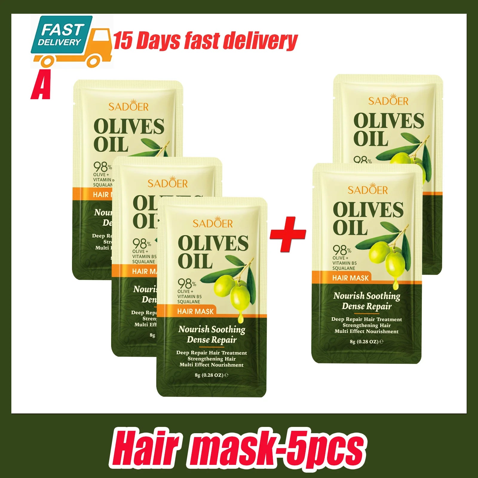 Olive Oil Collagen Hair Mask "1/2Bags"