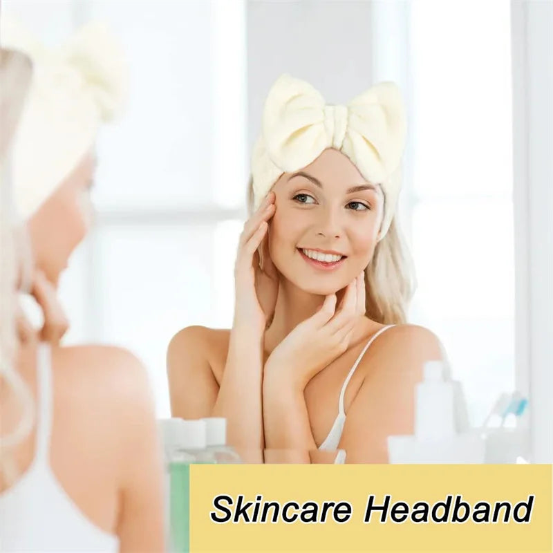 Skincare Headband & Wristband Set 3pcs