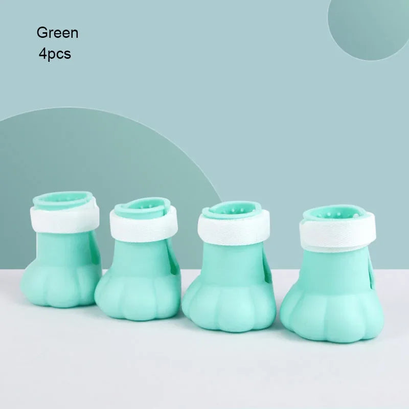 Anti-scratch Cat Foot Cover Shoes "4Pcs/Set"