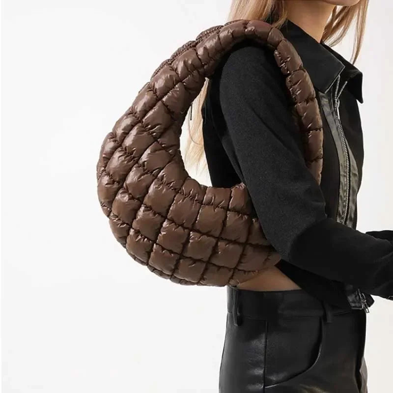 Quilted Embroidered Women's Bag