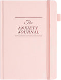 Guided Anxiety Journal – Guided CBT Journal with Prompts for Self Care & Stress Relief, Cognitive Behavioral Therapy Mental Health Journal – Wellness Gifts for Women Men(A5 Pink)