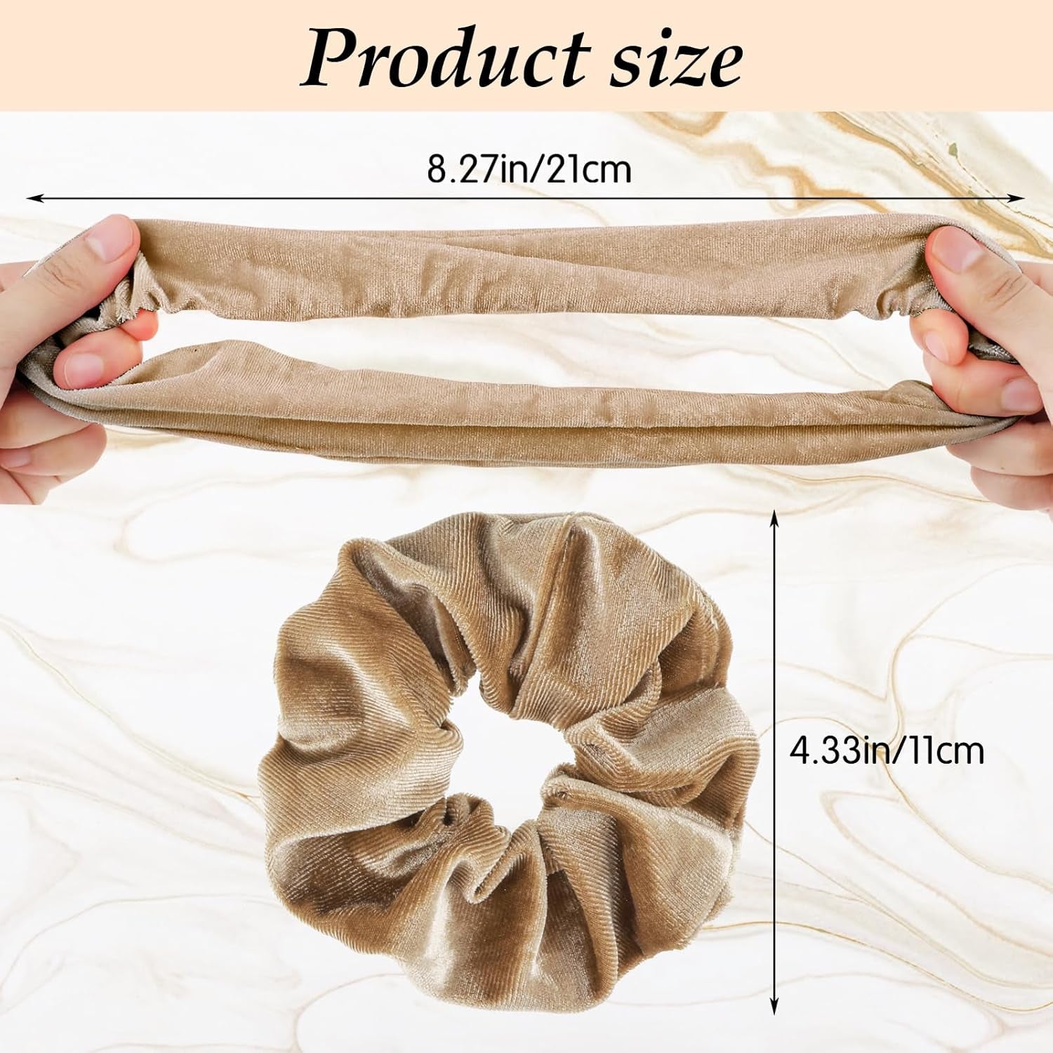 Large Scrunchies for Women 4Pcs Velvet Jumbo Scrunchies for Hair Soft Ponytail Holder Cute Colors Elastic Hair Bands Fashion Bulk Hair Ties for Teens Girls Thick Curly Thin Fine Hair Valentine'S Day