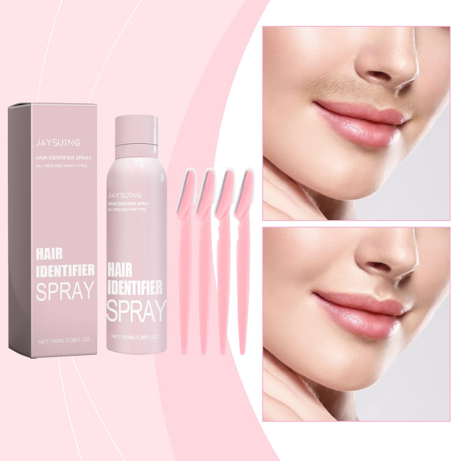 Gentle Facial Hair Removal Spray Softens Hair and Cleanses the Face